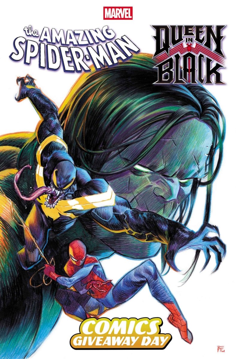 Freebie - Comics Giveaway Day 2026 - Amazing Spider - Man 1000/Queen In Black 1 - Walt's Comic Shop