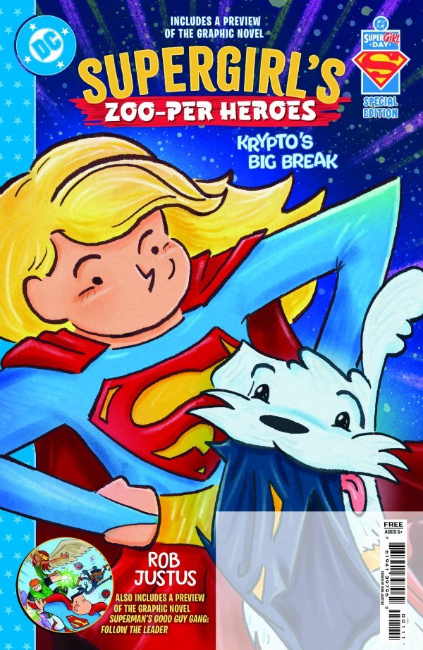 Freebie - Superman Day 2026: Supergirl's Zoo - per Heroes – Krypto's Big Break Special Edition 1 - Walt's Comic Shop