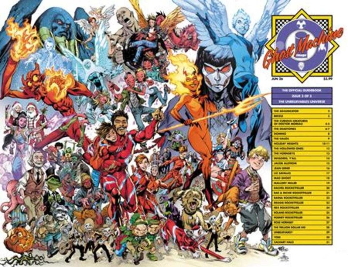 Ghost Machine The Official Guidebook 3 (Of 5) Cover C Ivan Reis & Danny Miki Wraparound Variant - Walt's Comic Shop