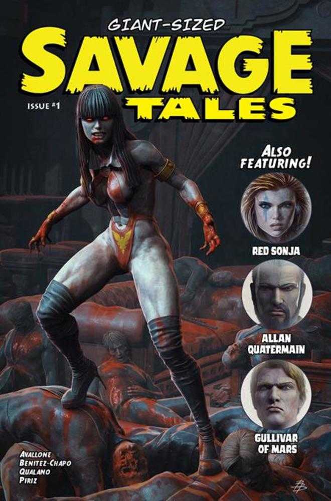 Giant Sized Savage Tales (One Shot) Cover B Bjorn Barends Vampirella Variant - Walt's Comic Shop