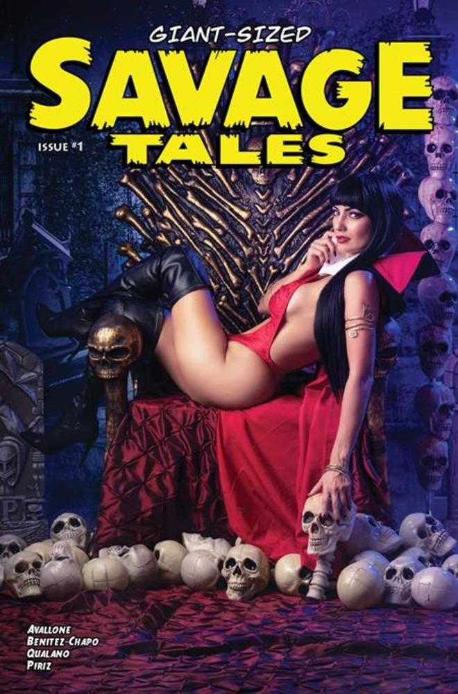 Giant Sized Savage Tales (One Shot) Cover D Ivy Cosplay Vampirella Variant - Walt's Comic Shop