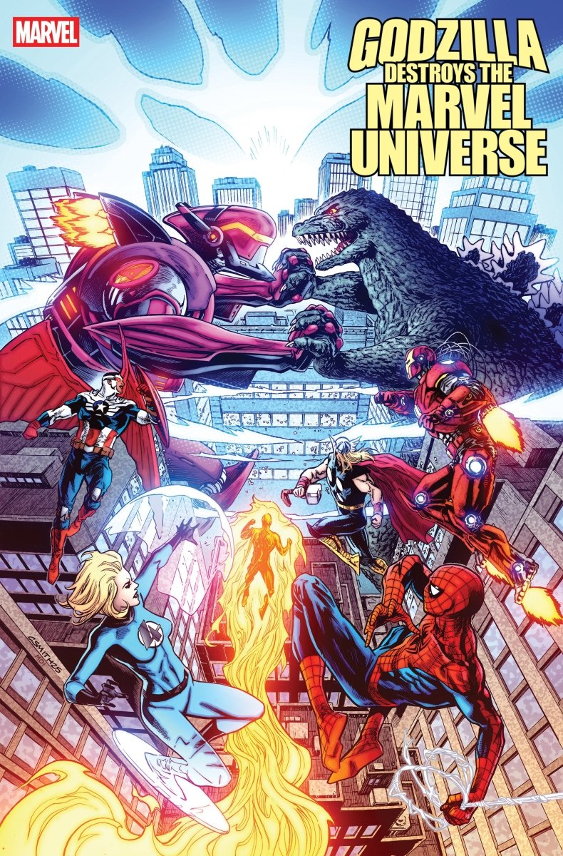 Godzilla Destroys The Marvel Universe 5 Cory Smith Variant - Walt's Comic Shop