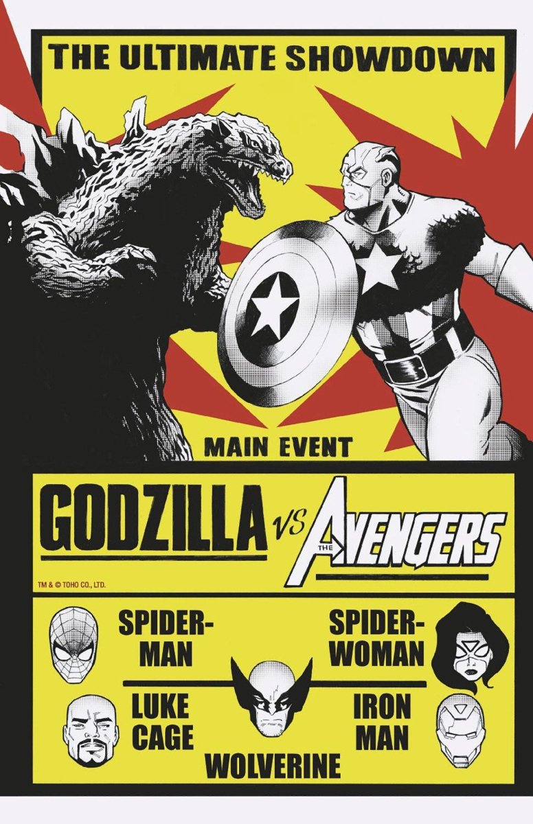 Godzilla vs. Avengers 1 Lee Garbett Versus Variant - Walt's Comic Shop