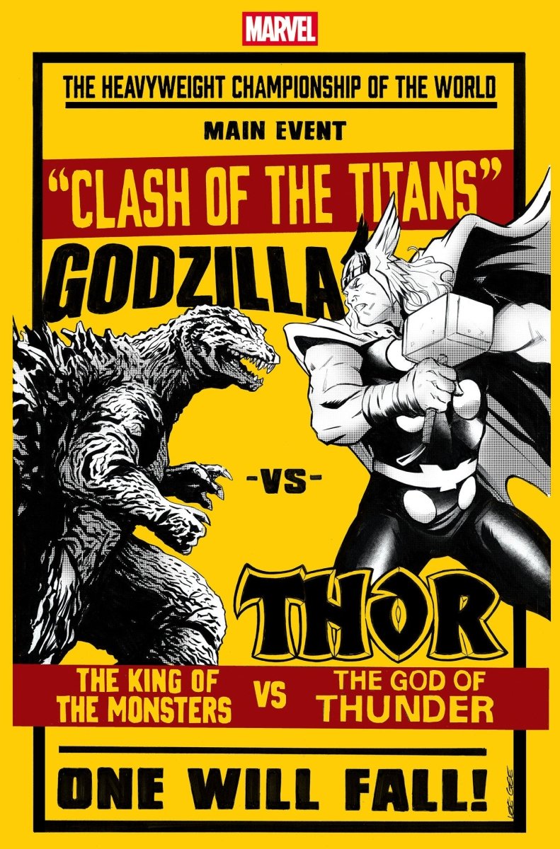 Godzilla vs. Thor 1 Lee Garbett Versus Variant - Walt's Comic Shop