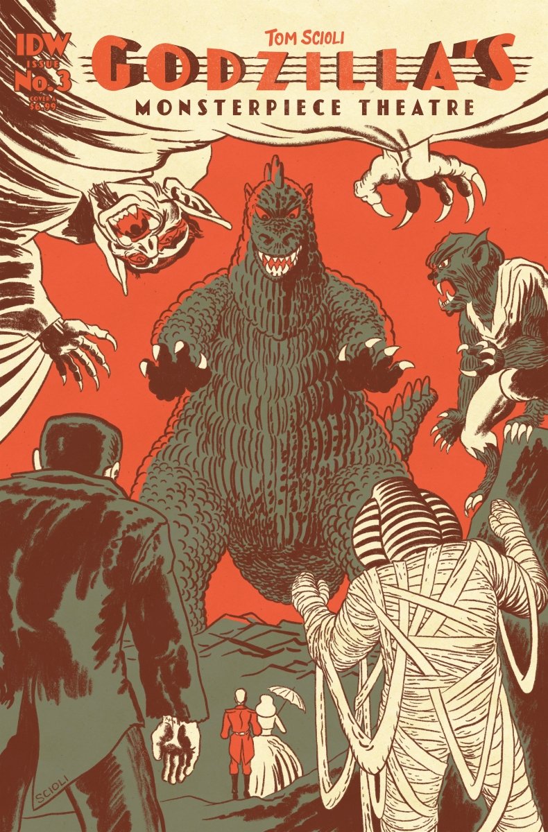 Godzilla’S Monsterpiece Theatre #3 Cover A (Scioli) - Walt's Comic Shop