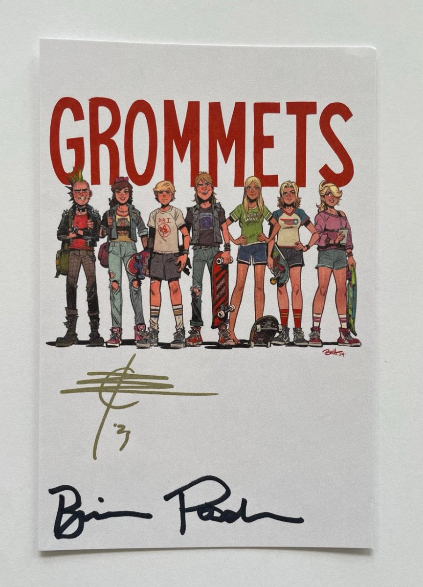 Grommets TP Brett Parson Cover w/ Signed Bookplate - Walt's Comic Shop