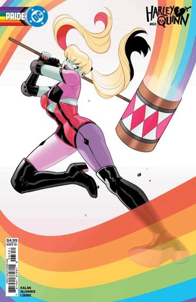Harley Quinn 63 Cover E Stephen Byrne DC Pride Card Stock Variant - Walt's Comic Shop