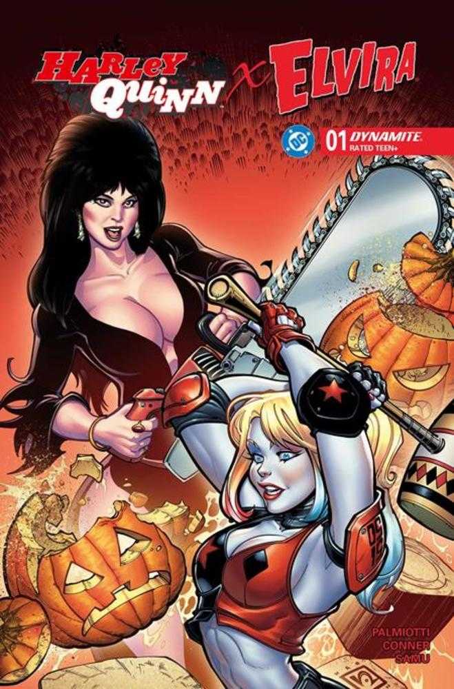 Harley Quinn X Elvira 1 Cover B Chad Hardin Variant - Walt's Comic Shop
