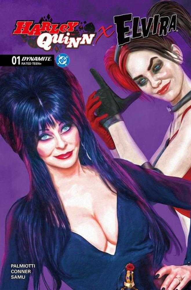Harley Quinn X Elvira 1 Cover H Mark Spears Foil Variant - Walt's Comic Shop
