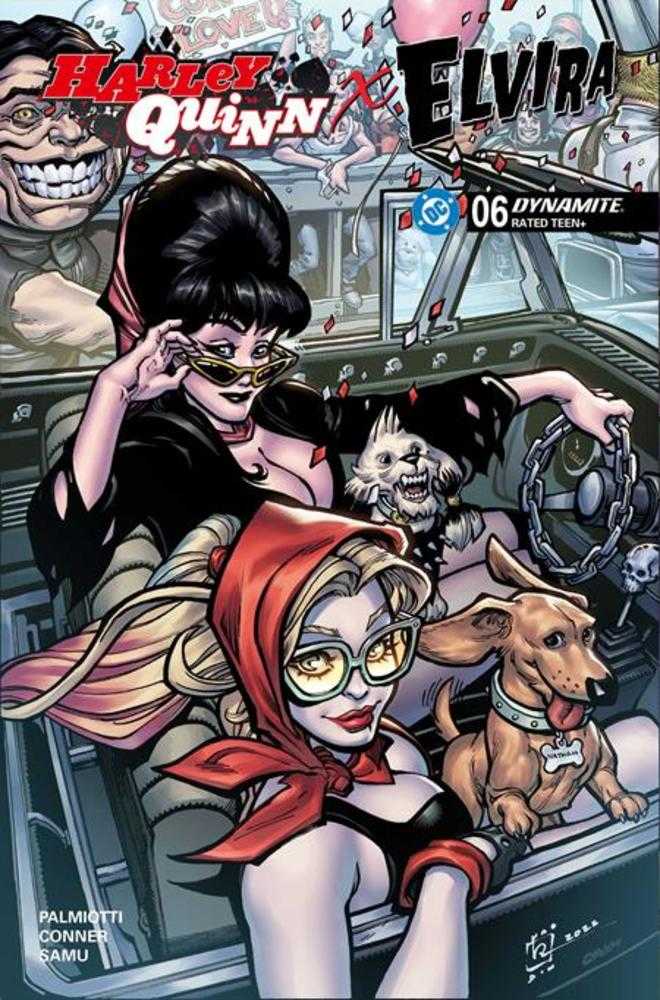 Harley Quinn X Elvira 6 Cover B Chad Hardin Variant - Walt's Comic Shop