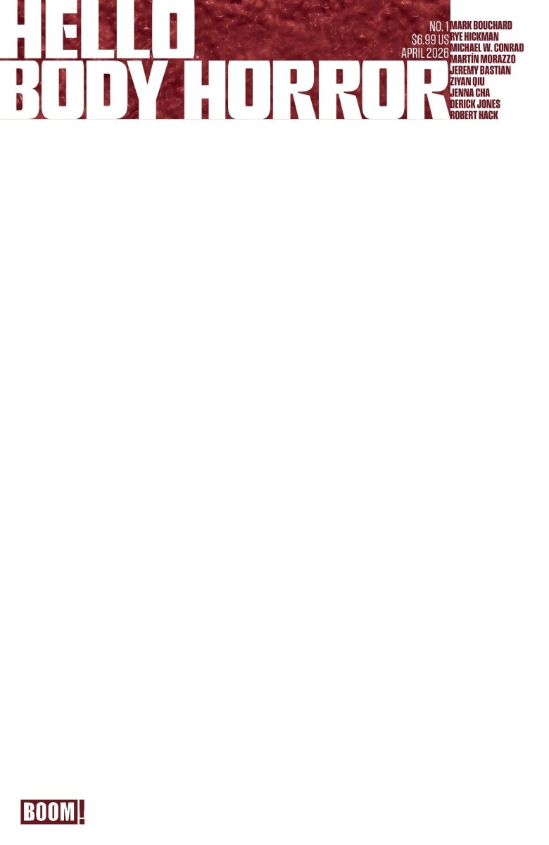 Hello Body Horror 1 D Blank Sketch Variant (Dressed, Sketch) - Walt's Comic Shop