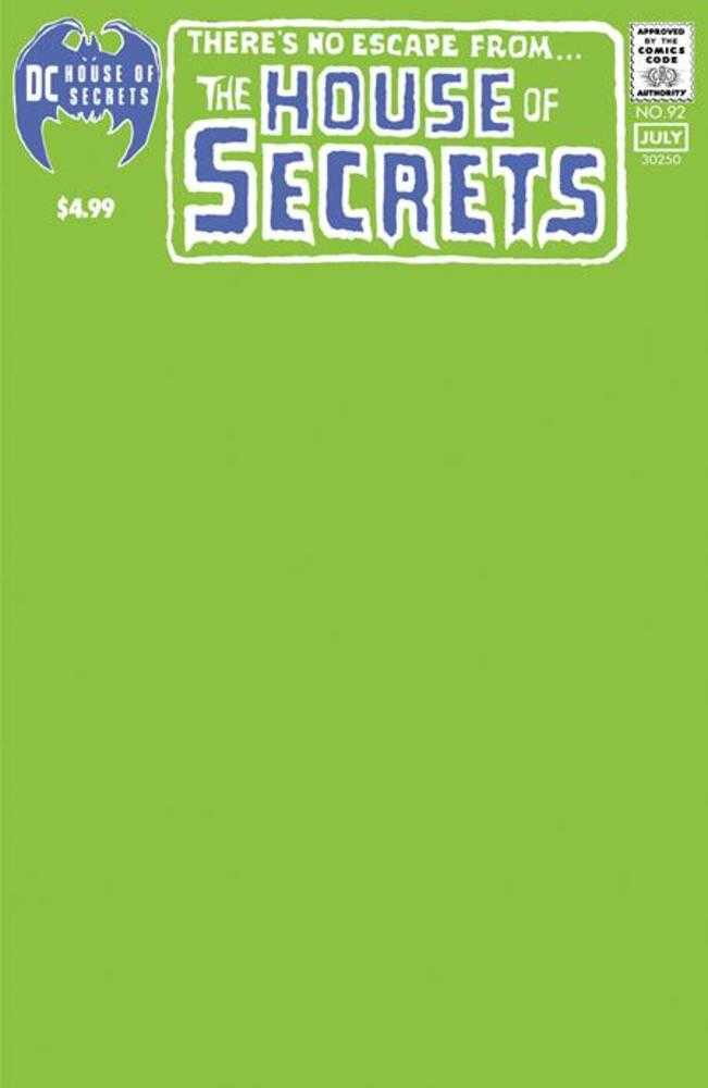 House Of Secrets #92 Facsimile Edition (2024) Cover C Blank Variant - Walt's Comic Shop