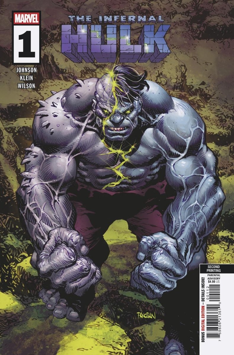 Infernal Hulk 1 Dan Panosian 2nd Printing Variant - Walt's Comic Shop
