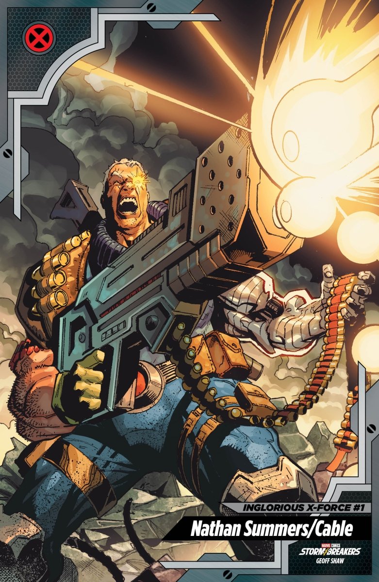 Inglorious X Force 1 Geoff Shaw X - Men Trading Card Variant - Walt's Comic Shop