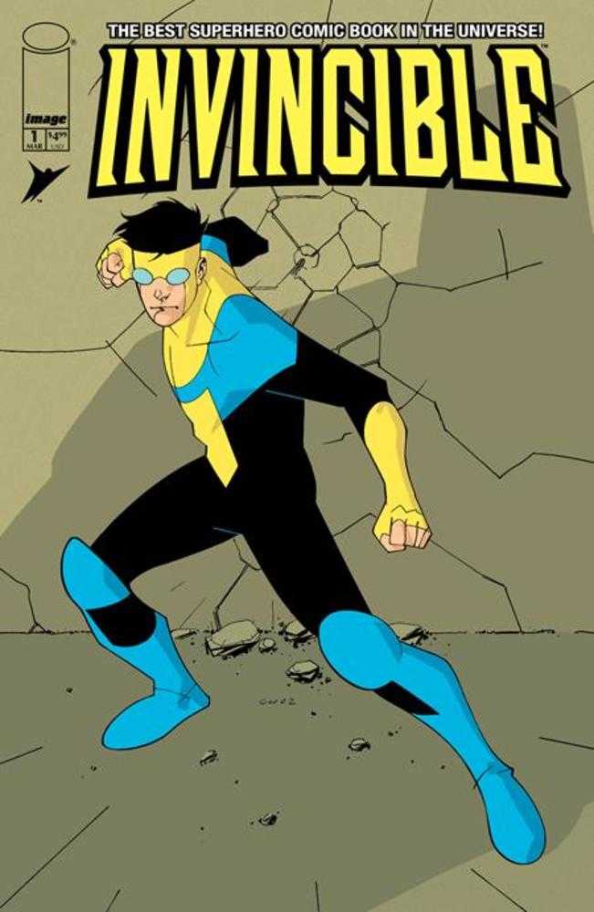 Invincible Foil Edition 1 Reprint Cover A Cory Walker & Bill Crabtree Foil *one per customer* - Walt's Comic Shop