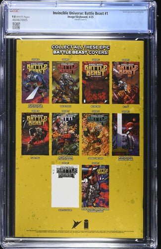 Invincible Universe: Battle Beast 1 1:100 Variant Cover CGC 9.8 - Walt's Comic Shop