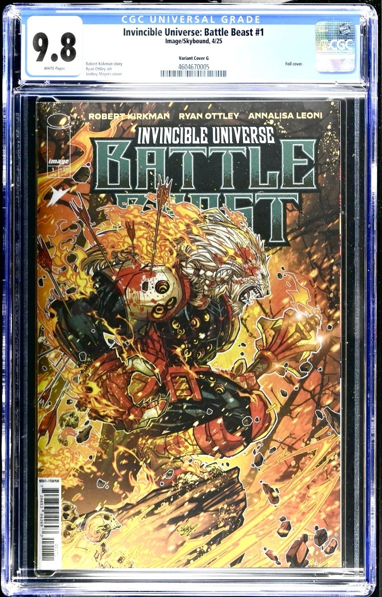 Invincible Universe: Battle Beast 1 1:100 Variant Cover CGC 9.8 - Walt's Comic Shop