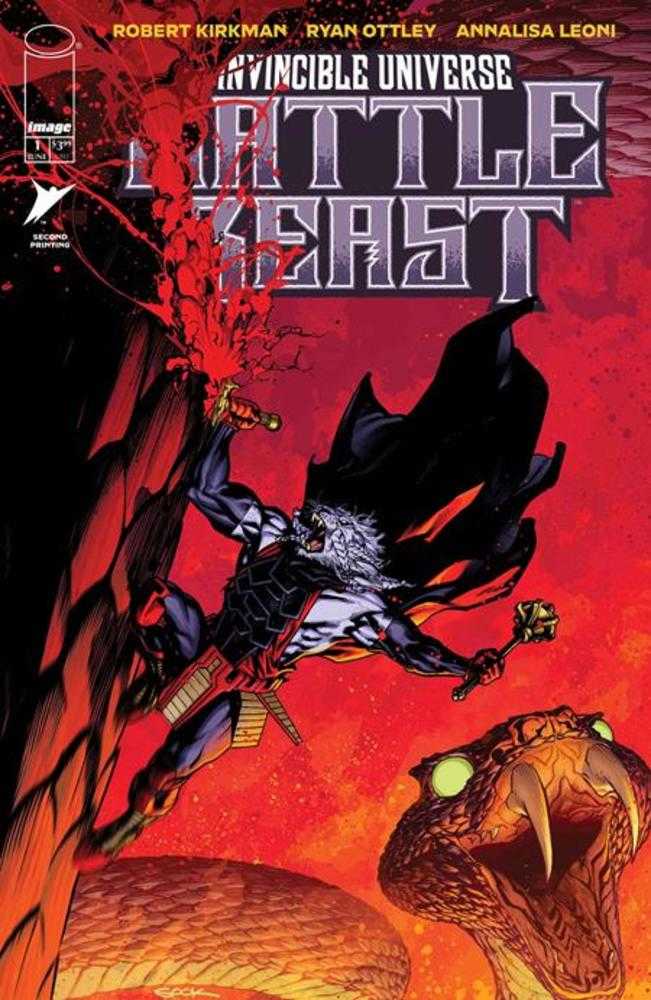 Invincible Universe Battle Beast 1 2nd Print Cover C Ryan Sook Variant - Walt's Comic Shop