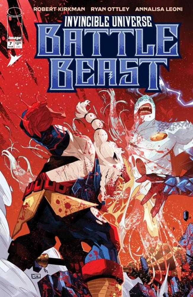 Invincible Universe Battle Beast 7 Cover E Edwin Galmon 1:50 Ratio Variant - Walt's Comic Shop