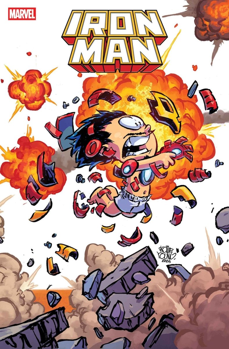 Iron Man 4 Skottie Young 4 Part Connecting Variant - Walt's Comic Shop