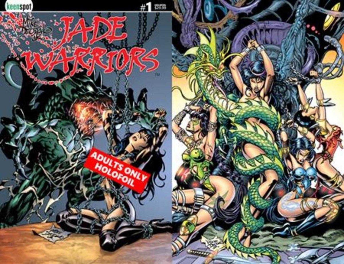 Jade Warriors 1 Cover D Mike Deodato Adults Only Holofoil Flip Variant (Mature) - Walt's Comic Shop