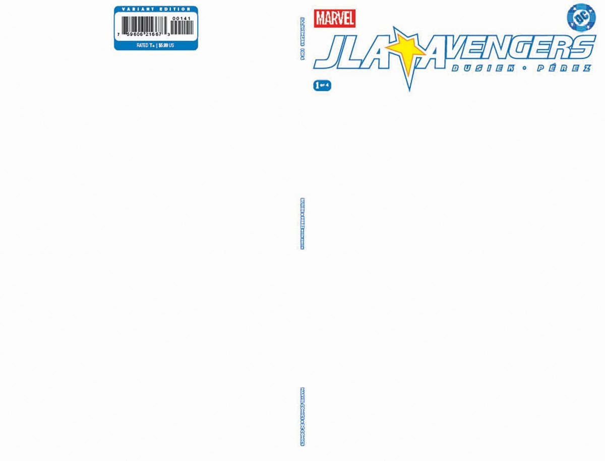 JLA/Avengers 1 Facsimile Edition Blank Cover Variant - Walt's Comic Shop