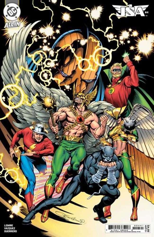 JSA #4 Cover E 1 in 25 Dale Eaglesham Card Stock Variant - Walt's Comic Shop