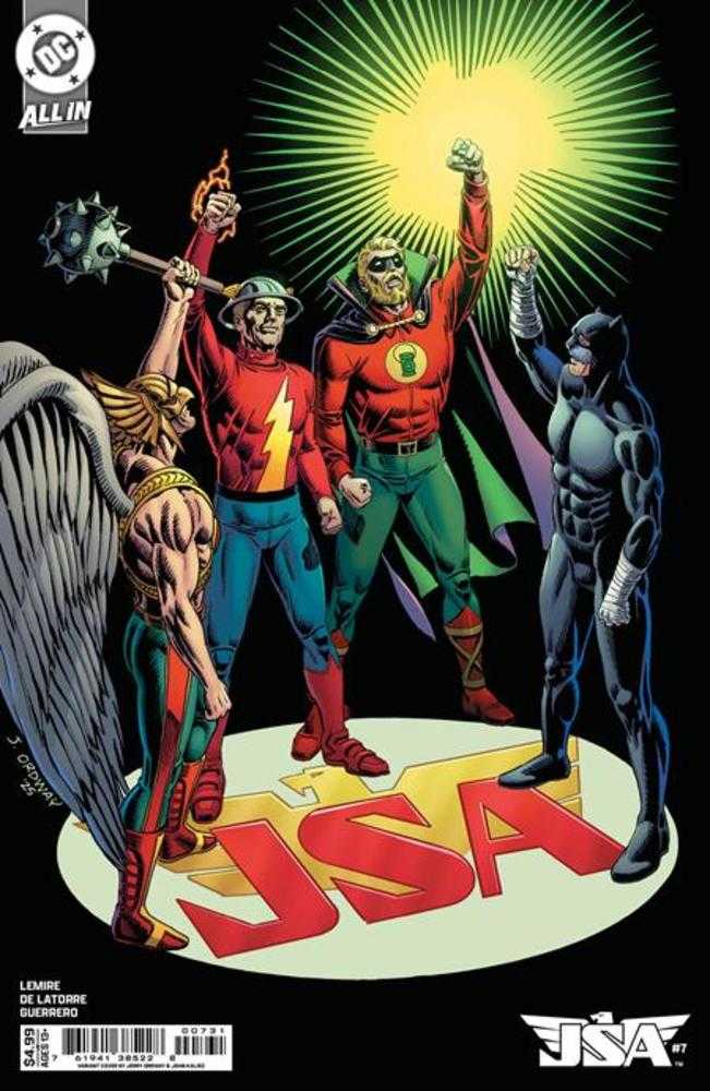 JSA #7 Cover C Jerry Ordway Card Stock Variant - Walt's Comic Shop