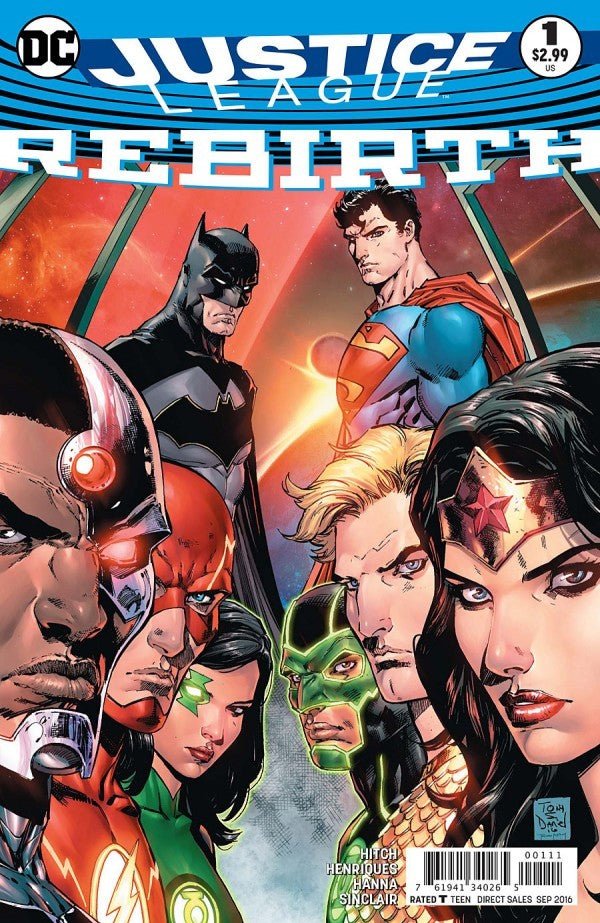 Justice League Rebirth 1 Cover A - Walt's Comic Shop