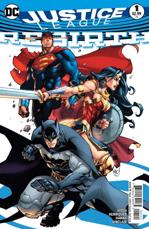 Justice League Rebirth 1 Cover B Joe Madureira Variant - Walt's Comic Shop