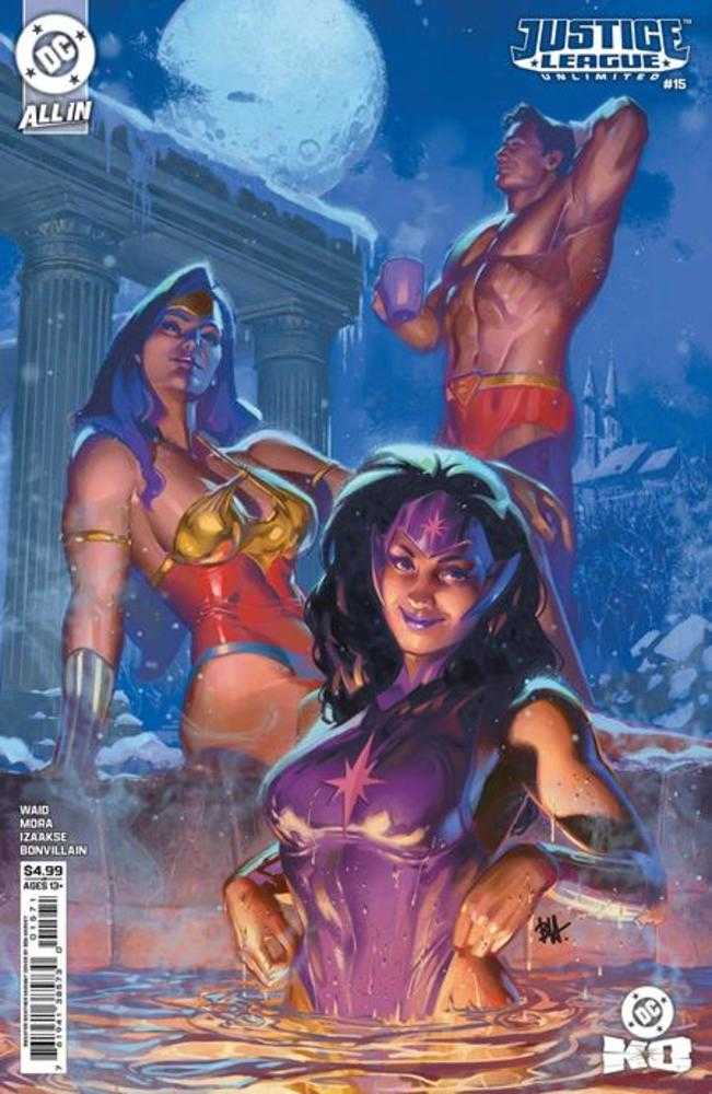 Justice League Unlimited 15 Cover F Ben Harvey Sweater Weather Card Stock Variant (DC K.O.) - Walt's Comic Shop