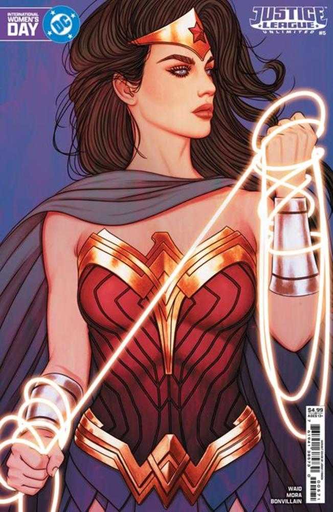 Justice League Unlimited #5 Cover E Jenny Frison International Womens Day Wonder Woman Card Stock Variant - Walt's Comic Shop