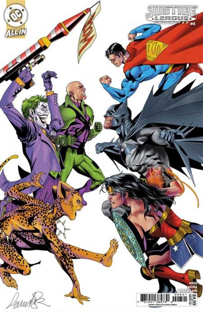 Justice League Unlimited 8 Cover D Salvador Larroca Card Stock Variant (We Are Yesterday) - Walt's Comic Shop