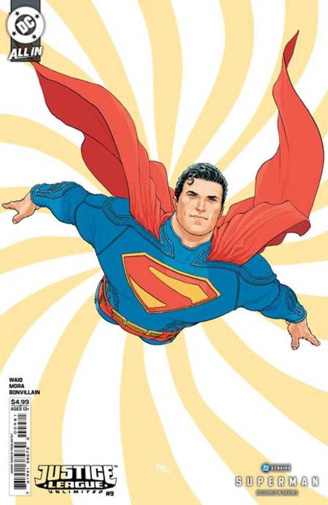 Justice League Unlimited 9 Cover F Frank Quitely Superman Movie Card Stock Variant (We Are Yesterday) - Walt's Comic Shop