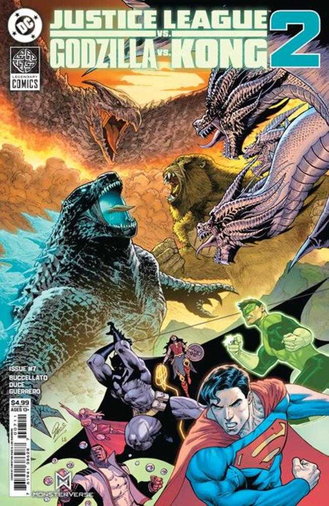 Justice League vs Godzilla vs Kong 2 7 (Of 7) Cover A Christian Duce - Walt's Comic Shop