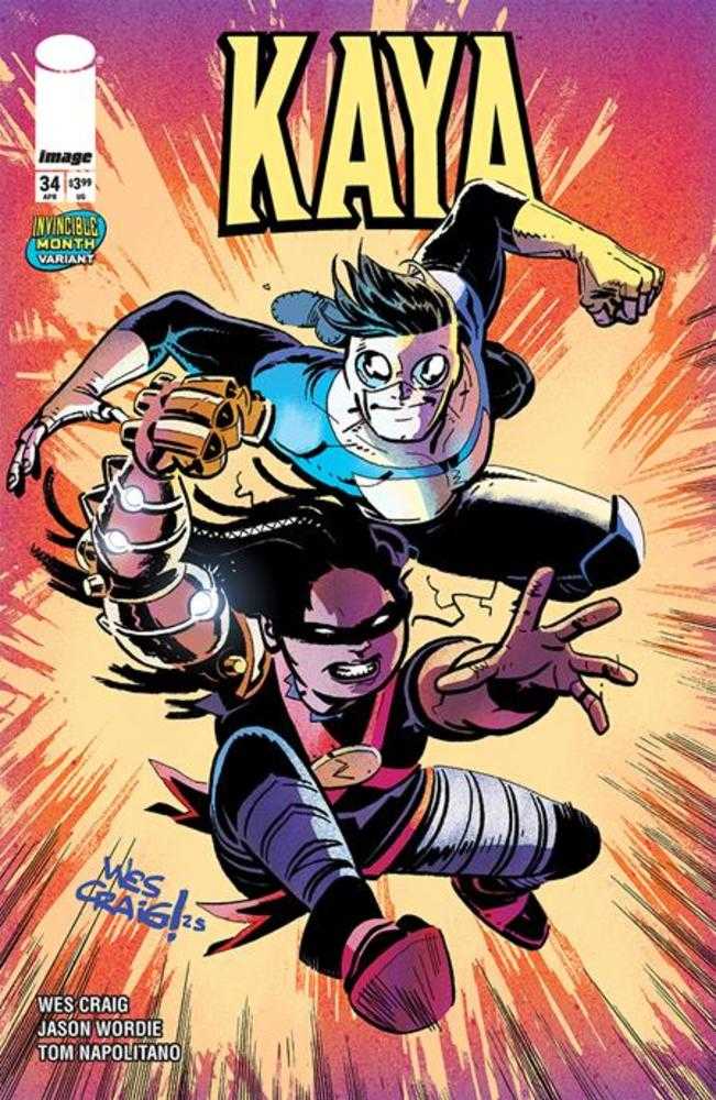 Kaya 34 Cover C Wes Craig Invincible Team Up Variant - Walt's Comic Shop