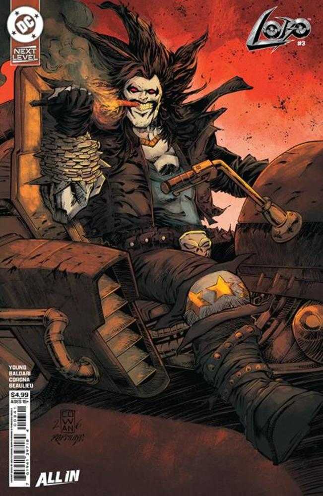 Lobo 3 Cover D Denys Cowan Card Stock Variant - Walt's Comic Shop