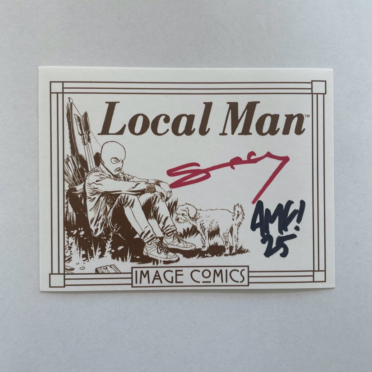 Local Man Bookplate Signed by Tony Fleecs *One Per Customer* - Walt's Comic Shop
