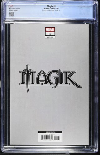 Magik 1 J Scott Campbell 2nd Printing 1:25 Virgin Variant CGC 9.2 - Walt's Comic Shop