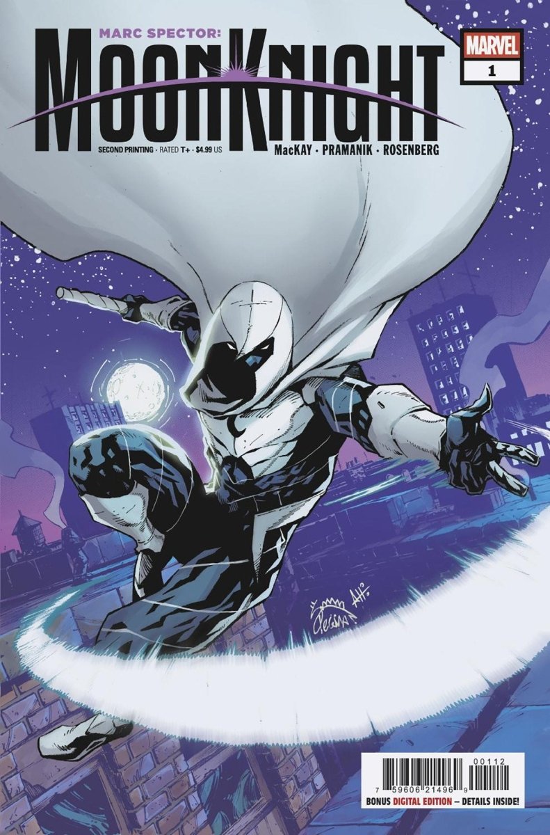Marc Spector: Moon Knight 1 Ryan Stegman 2nd Printing Variant - Walt's Comic Shop
