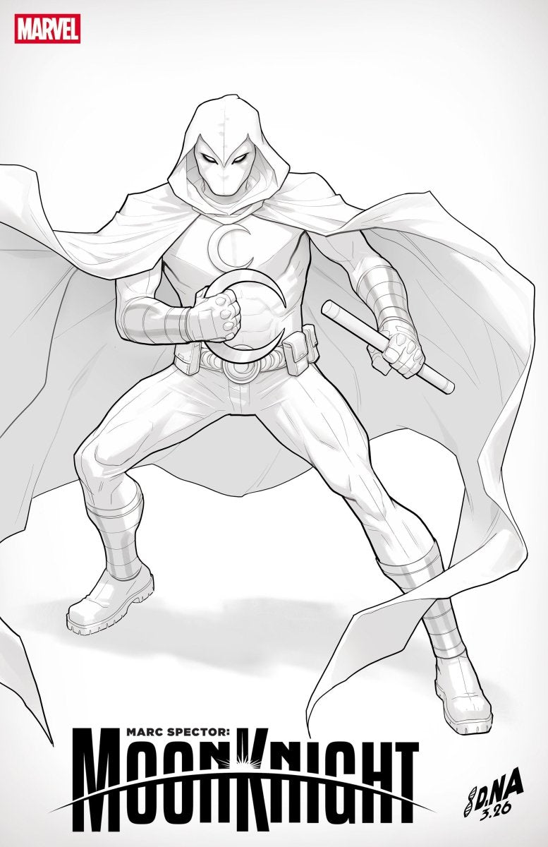 Marc Spector: Moon Knight 3 David Nakayama Color Block White Variant - Walt's Comic Shop