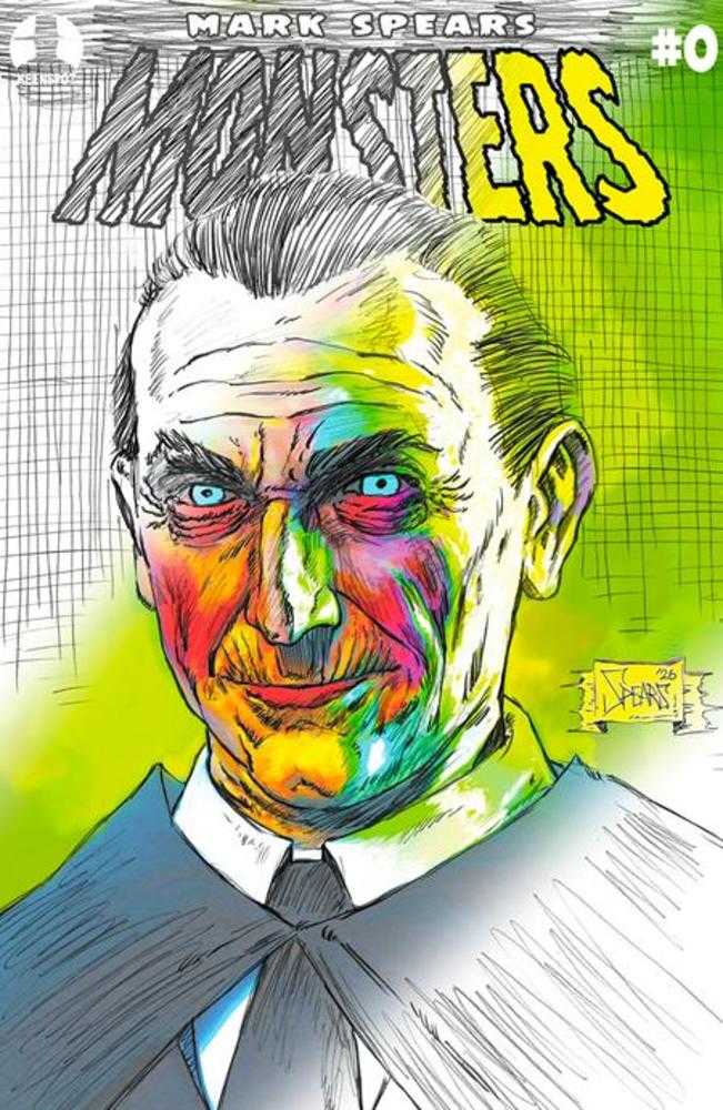 Mark Spears Monsters 0 Deluxe Edition (One Shot) Cover D Mark Spears Dracula Sketch Variant - Walt's Comic Shop
