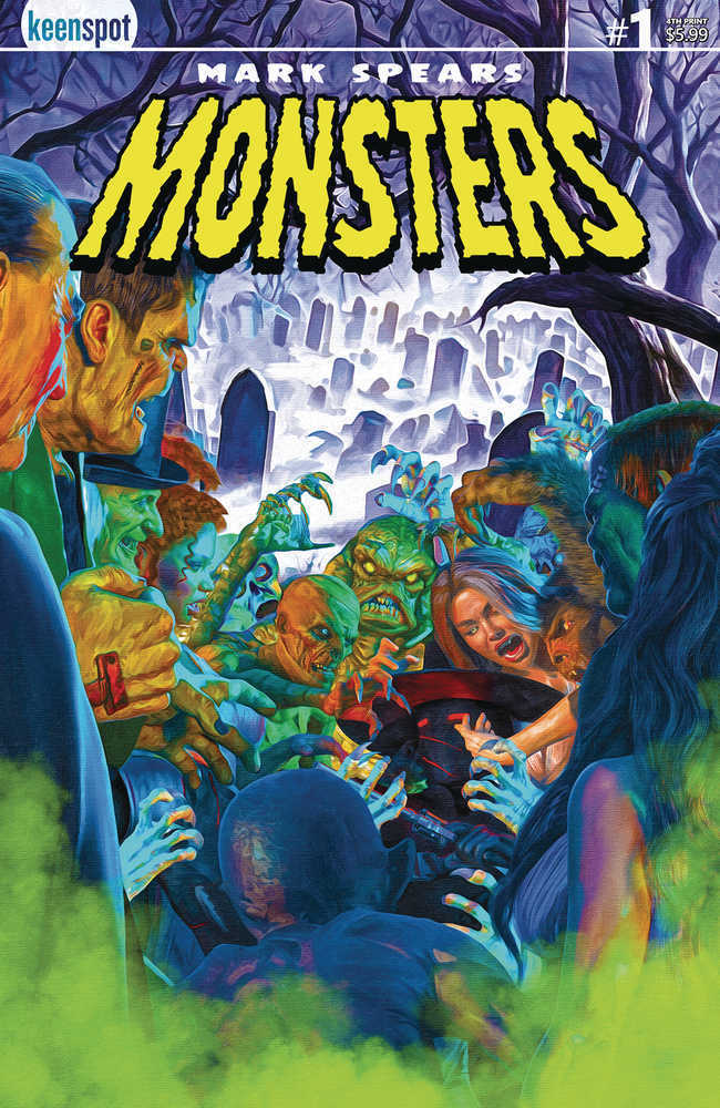 Mark Spears Monsters #1 4TH Printing Cover A Graveyard - Walt's Comic Shop