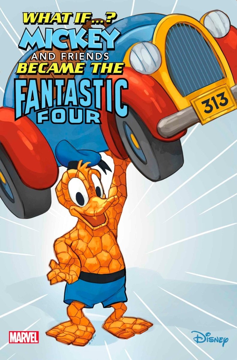 Marvel & Disney: What If...? Mickey & Friends Became The Fantastic Four #1 Phil Noto Donald Duck The Thing Variant *one copy per customer* - Walt's Comic Shop