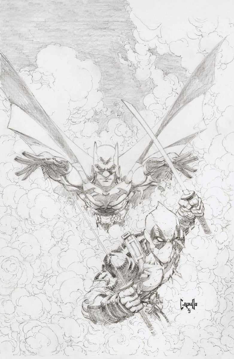 Marvel/DC: Deadpool/Batman 1 Greg Capullo Sketch Virgin 1:200 Ratio Variant - Walt's Comic Shop