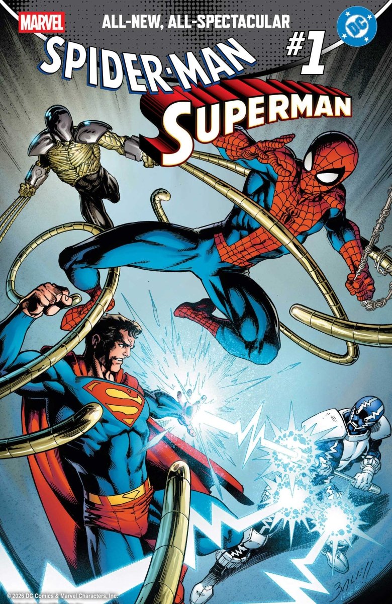 Marvel/DC: Spider - Man/Superman 1 Mark Bagley Foil Variant - Walt's Comic Shop