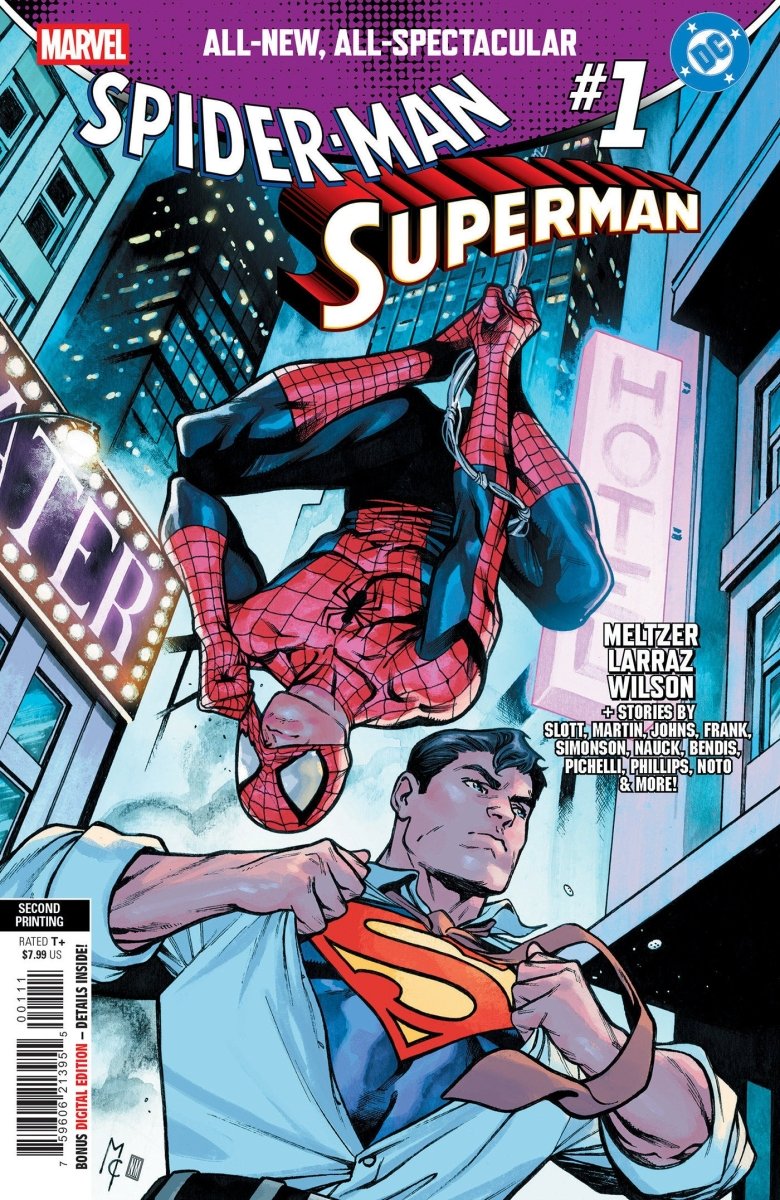 Marvel/DC: Spider - Man/Superman 1 Martin Coccolo 2nd Printing Variant - Walt's Comic Shop