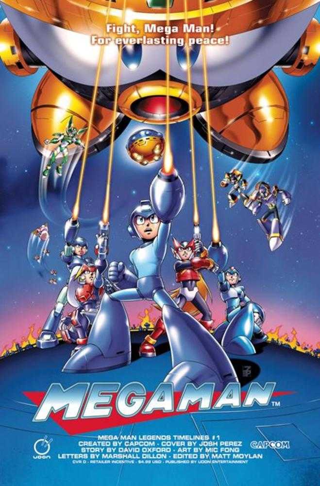 Mega Man Legends Timelines 1 (One Shot) Cover D Inc 1:5 Josh Perez Variant - Walt's Comic Shop