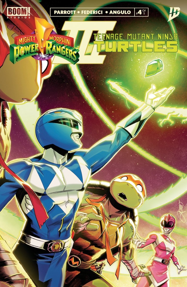 Mighty Morphin Power Rangers/Teenage Mutant Ninja Turtles III 4 A Main (Dressed, Zonno) - Walt's Comic Shop