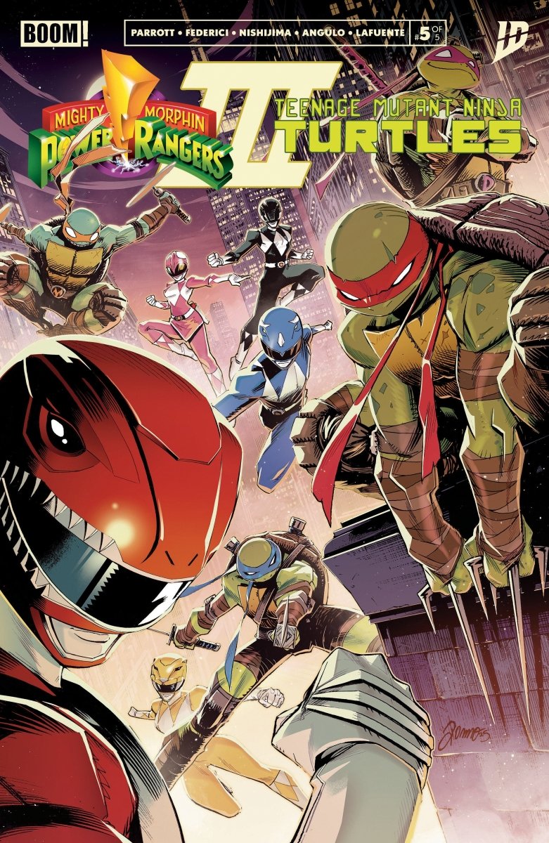 Mighty Morphin Power Rangers/Teenage Mutant Ninja Turtles III 5 A Main (Dressed, Zonno) - Walt's Comic Shop